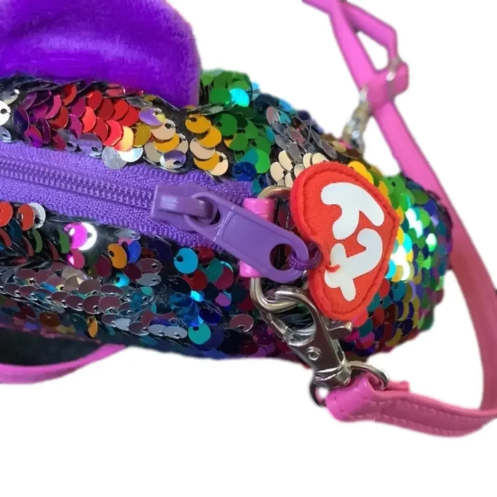 Dotty TY Fashion Flip Sequin Leopard Purse